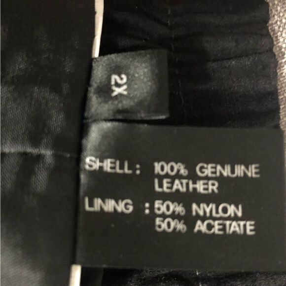 Atlantic Beach Black Suede Leather A Line Skirt 2X - Picture 8 of 8